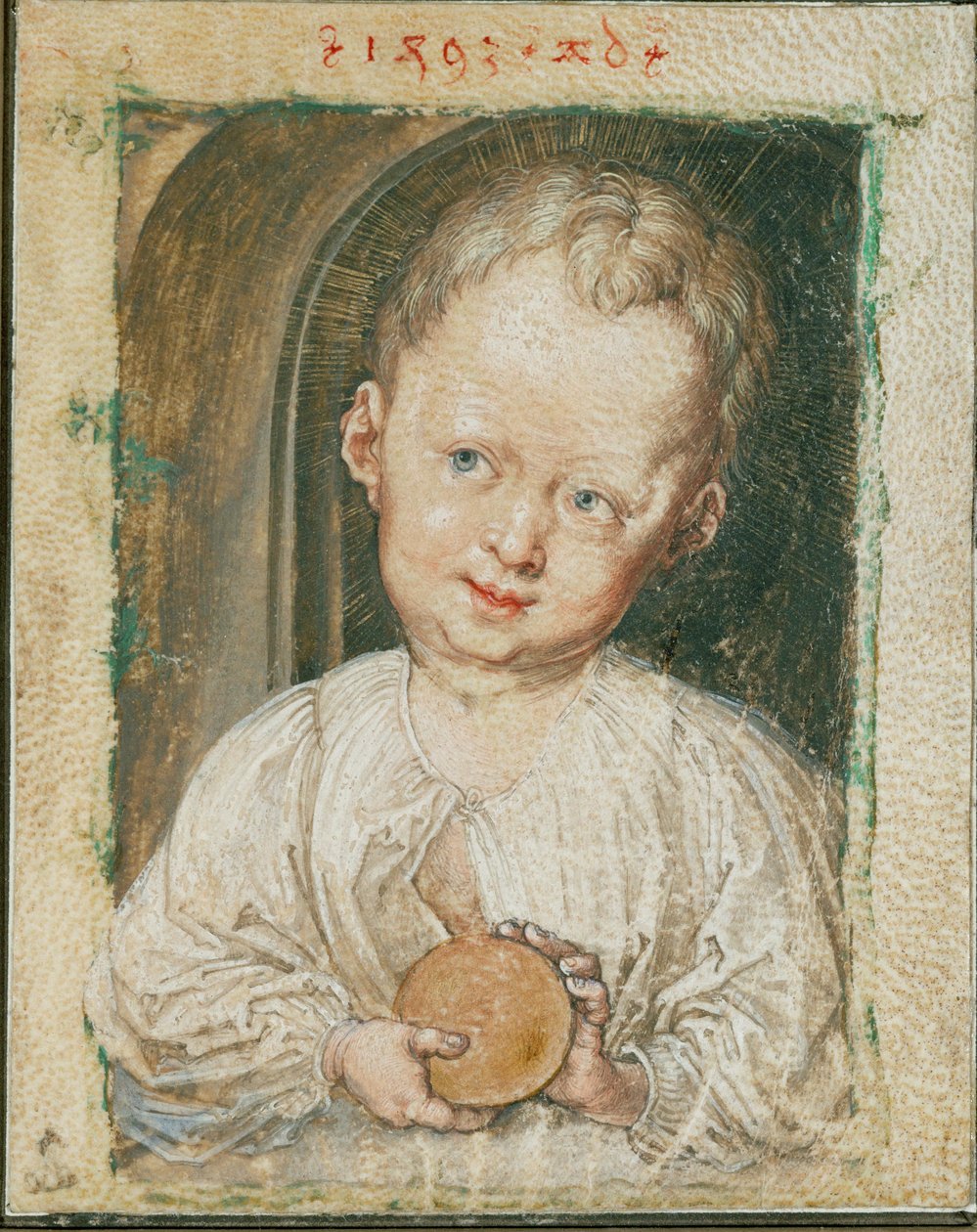 Kristusbarnet holder kuglen af Albrecht Dürer or Duerer