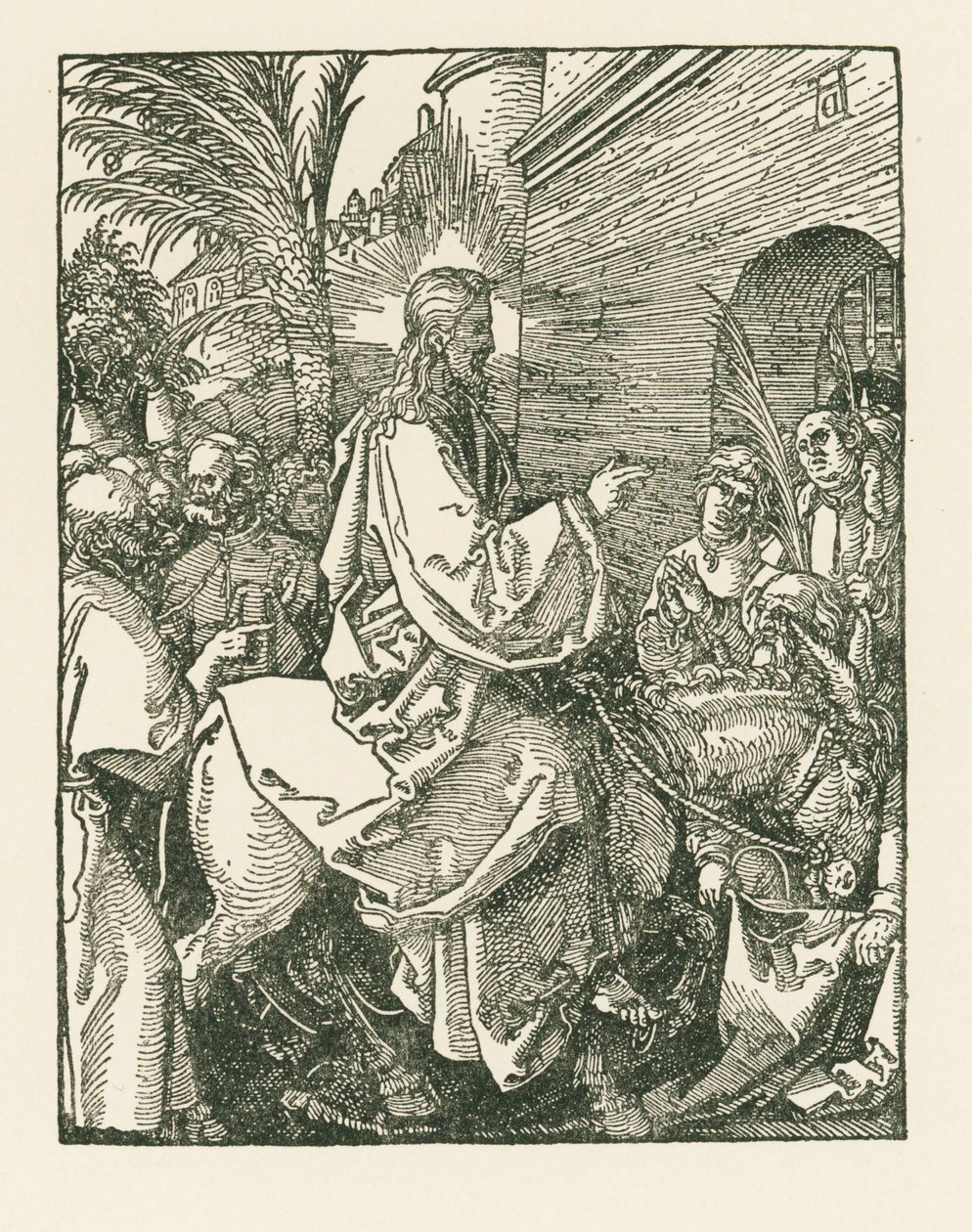 Kristi indtog i Jerusalem, ca. 1508-09 (træsnit) af Albrecht Dürer or Duerer
