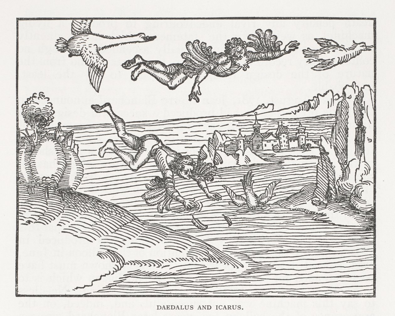 Daedalus og Ikaros af Albrecht Dürer