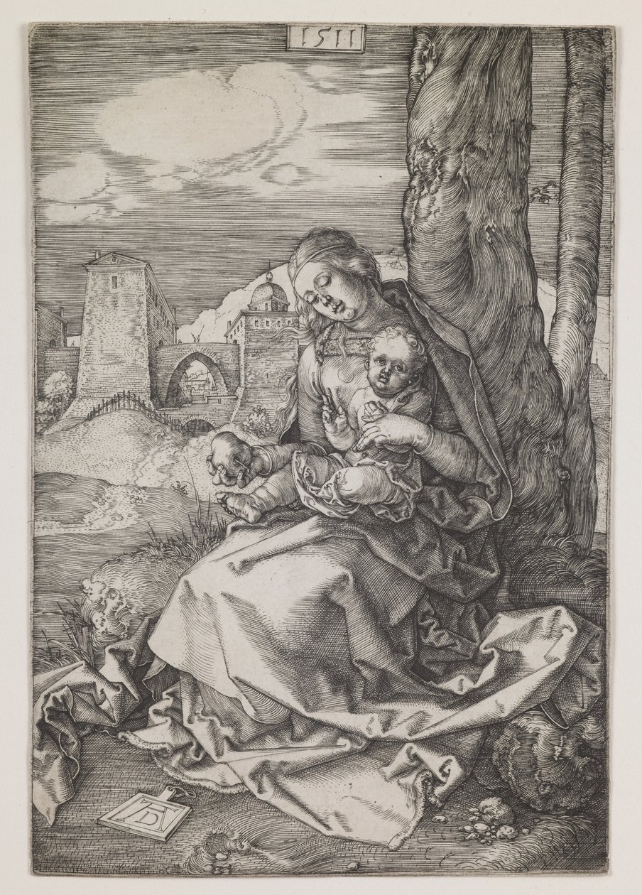 Madonna med pæren af Albrecht Dürer or Duerer