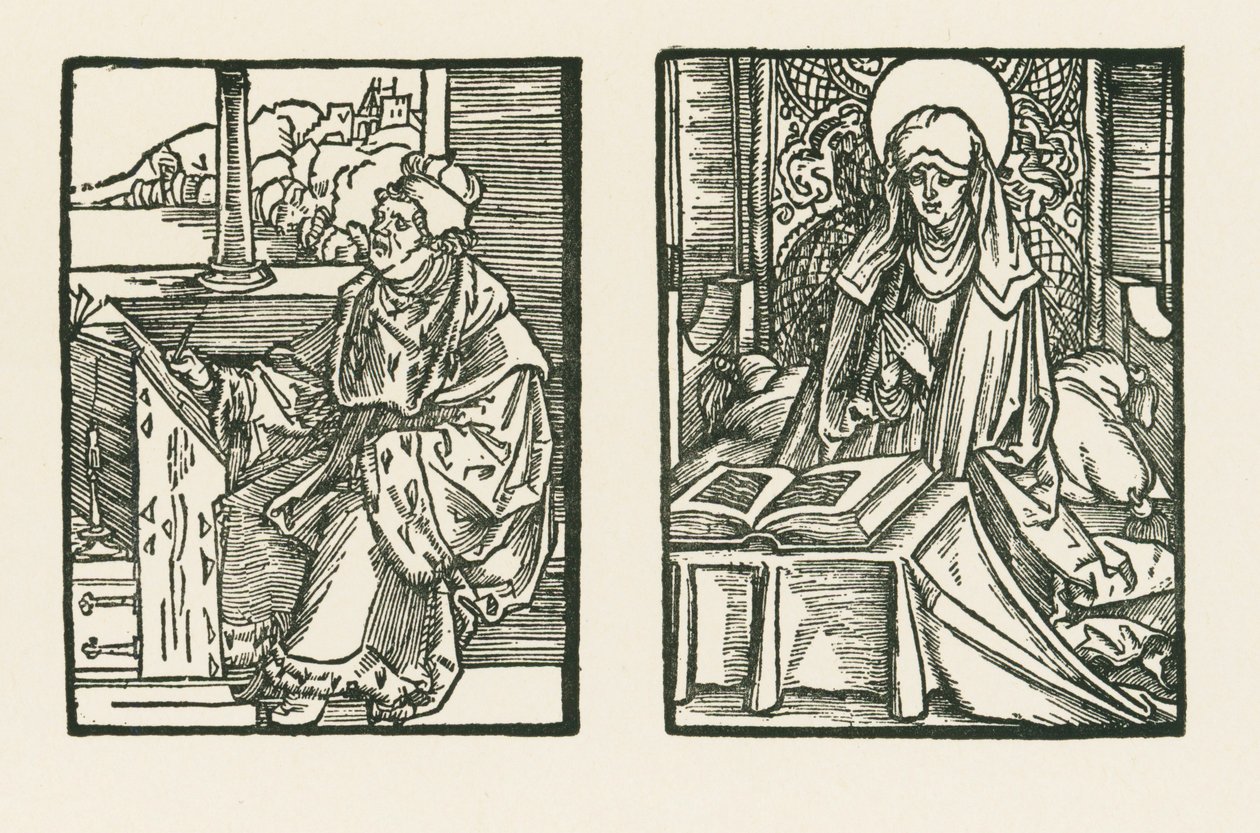 Magister Matthias, kannik af Linkoeping og Sankt Birgitta af Albrecht Dürer or Duerer