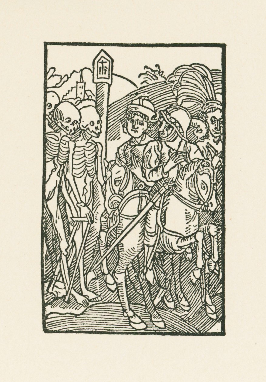 Mødet mellem de levende og de døde af Albrecht Dürer or Duerer