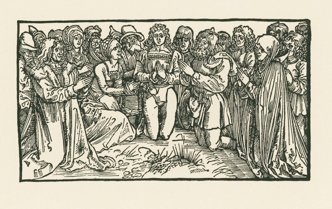 Mænd og kvinder i bøn af Albrecht Dürer or Duerer