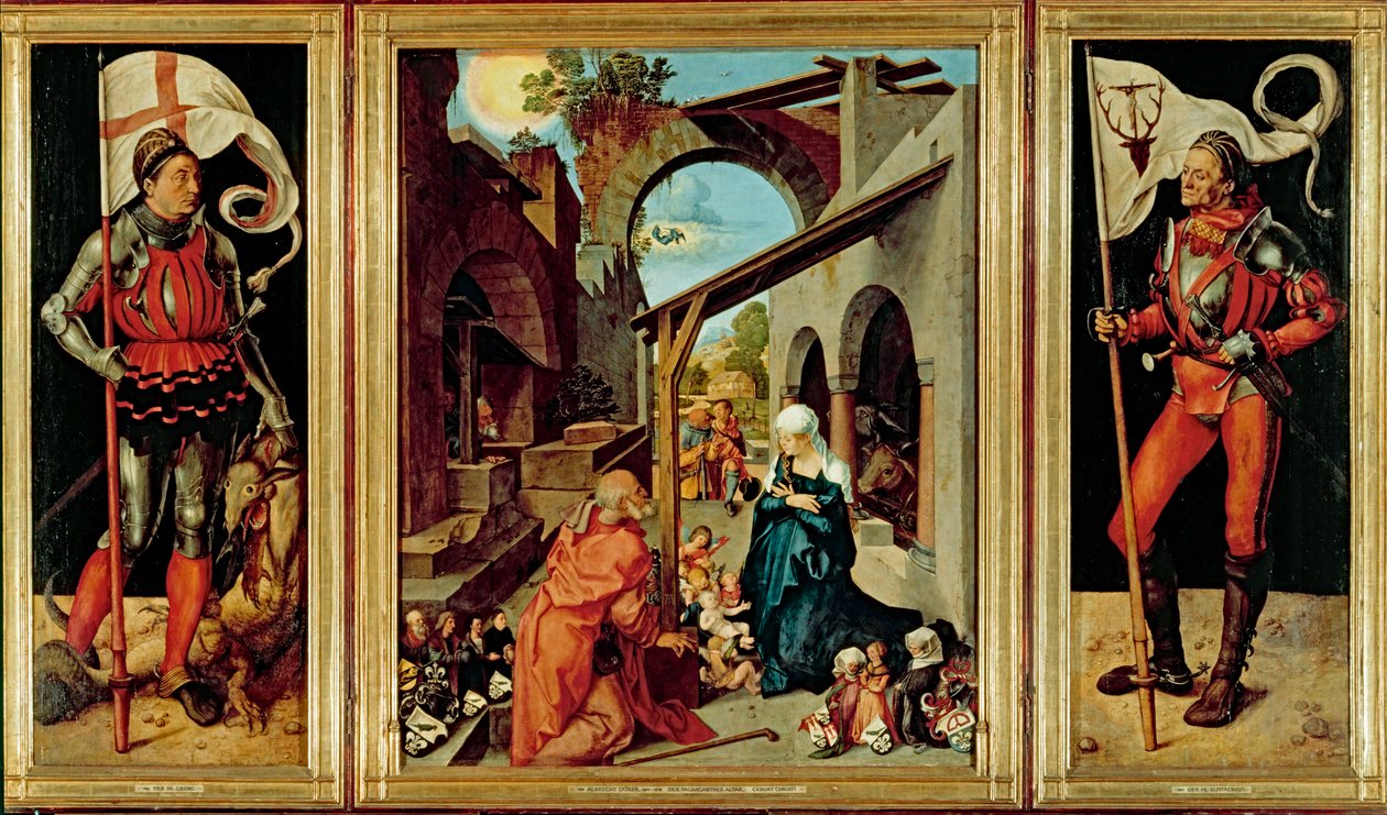 Paumgartner-alteret, ca. 1500 (olie på kalkpanel) af Albrecht Dürer or Duerer