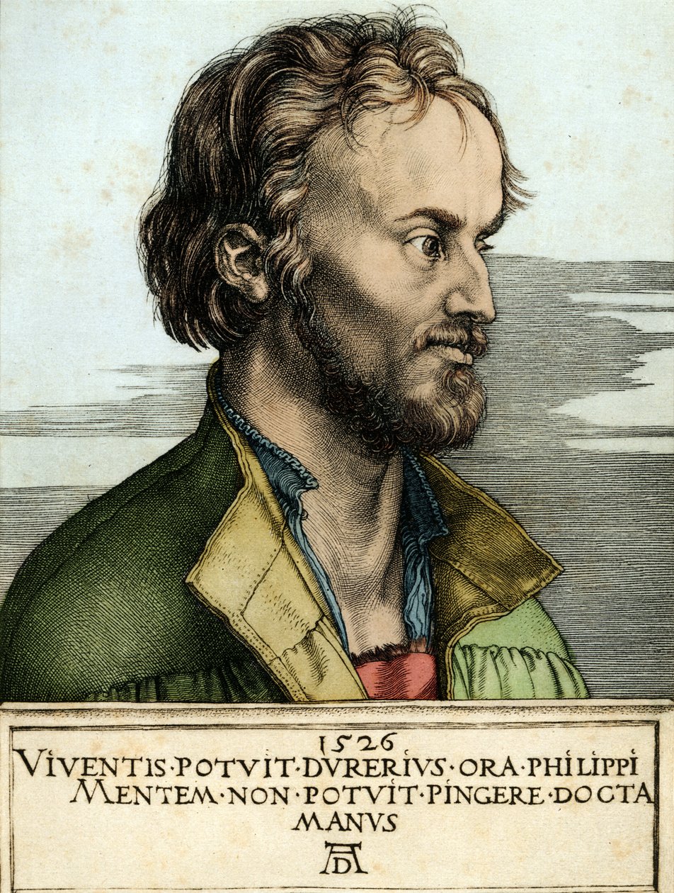 Portræt af Filippo MELANTONE (gravering) af Albrecht Dürer