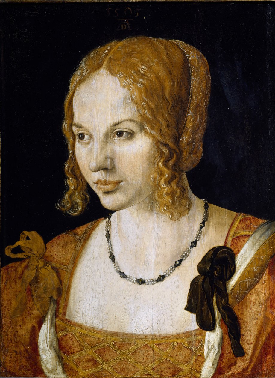 Portræt af en ung venetiansk kvinde Maleri af Albrecht Durer (1471-1528) af Albrecht Dürer