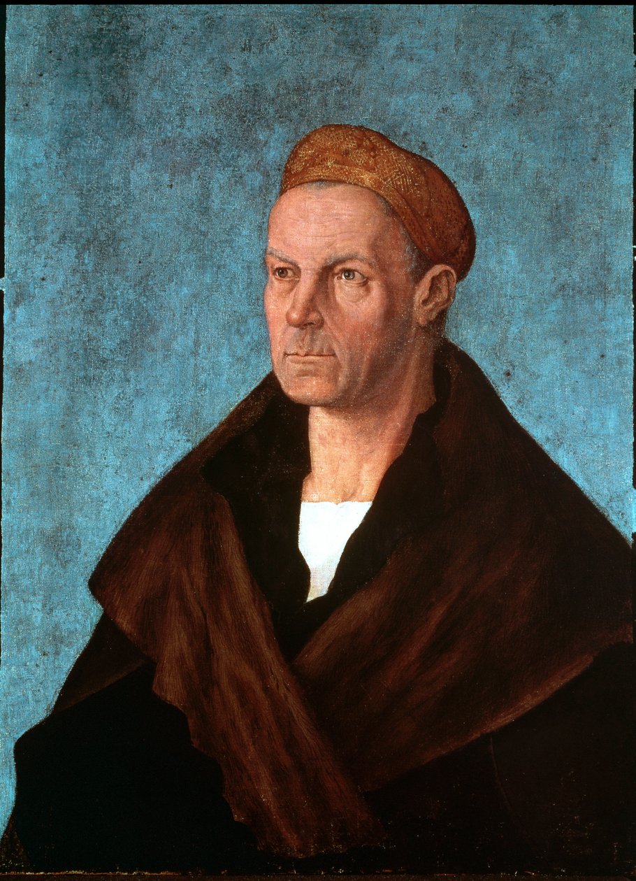 Portræt af den tyske bankmand Jakob II Fugger dit le Riche (1459-1525) Detrempe d