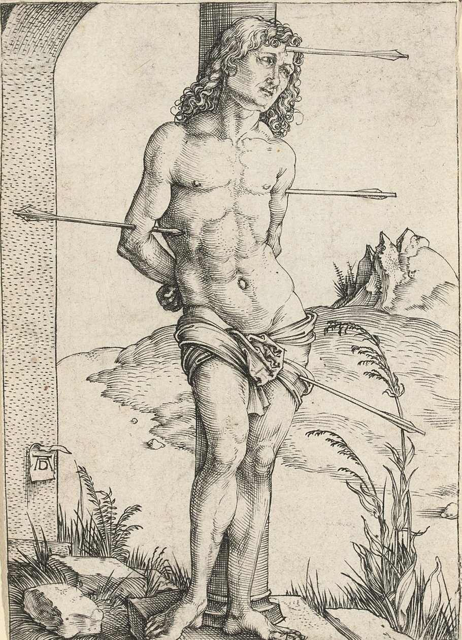 Sankt Sebastian bundet til en søjle, ca. 1499 af Albrecht Dürer