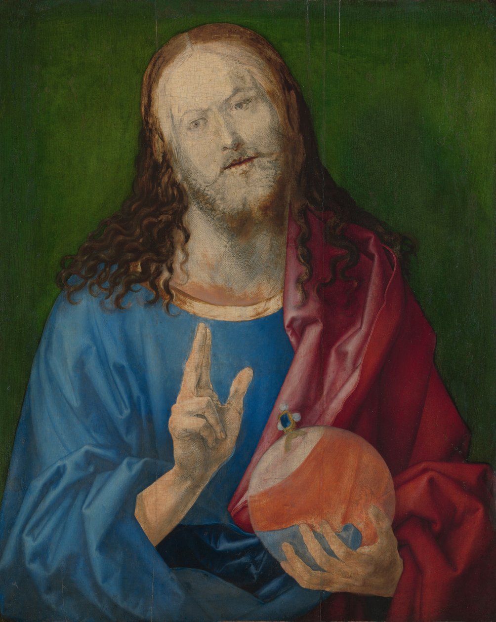 Salvator Mundi, ca. 1505 (olie på lind) af Albrecht Dürer