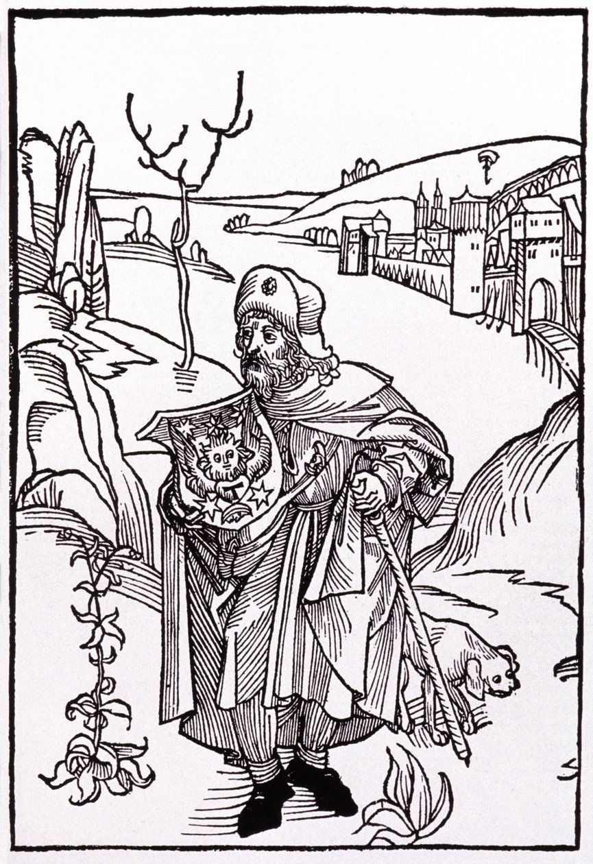 Santiago de Compostela. 1489 (gravering) af Albrecht Dürer