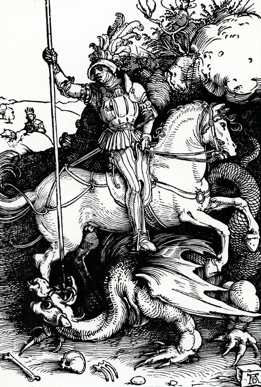 St. George og dragen af Albrecht Dürer
