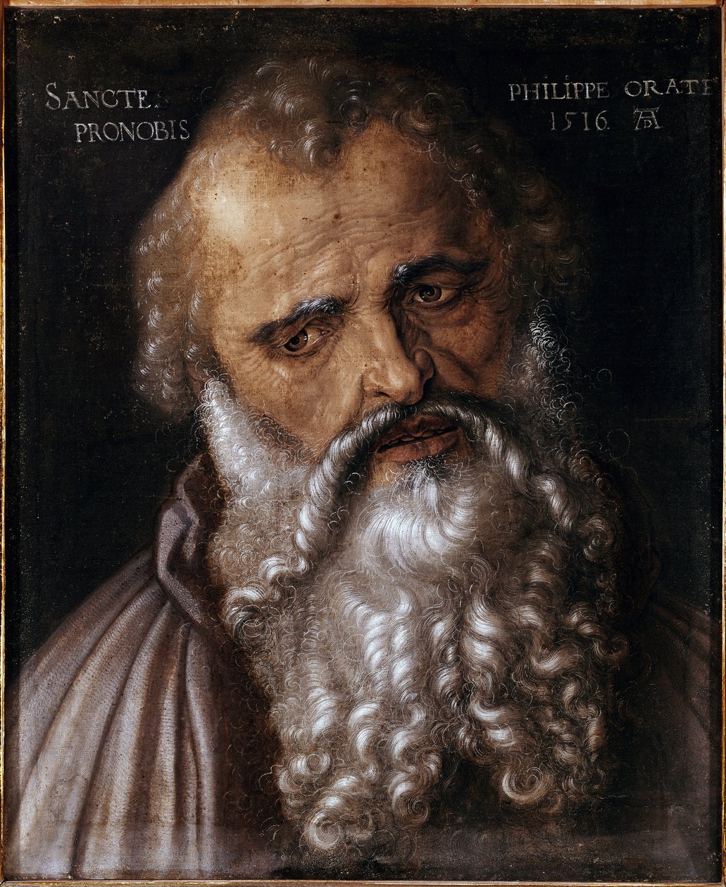 Sankt Filip apostlen (tempera på træ af Albrecht Dürer