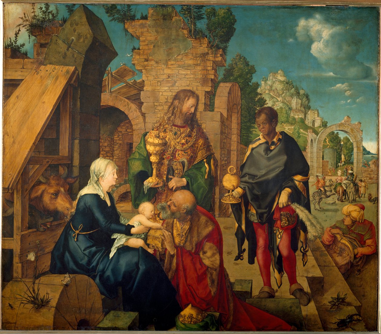 Magiernes tilbedelse (træmaleri af Albrecht Dürer