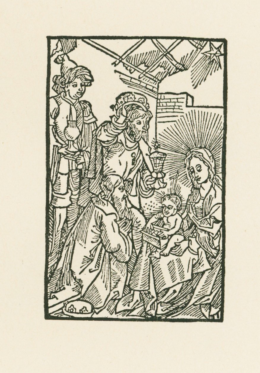 Tilbedelsen af de hellige tre konger af Albrecht Dürer or Duerer