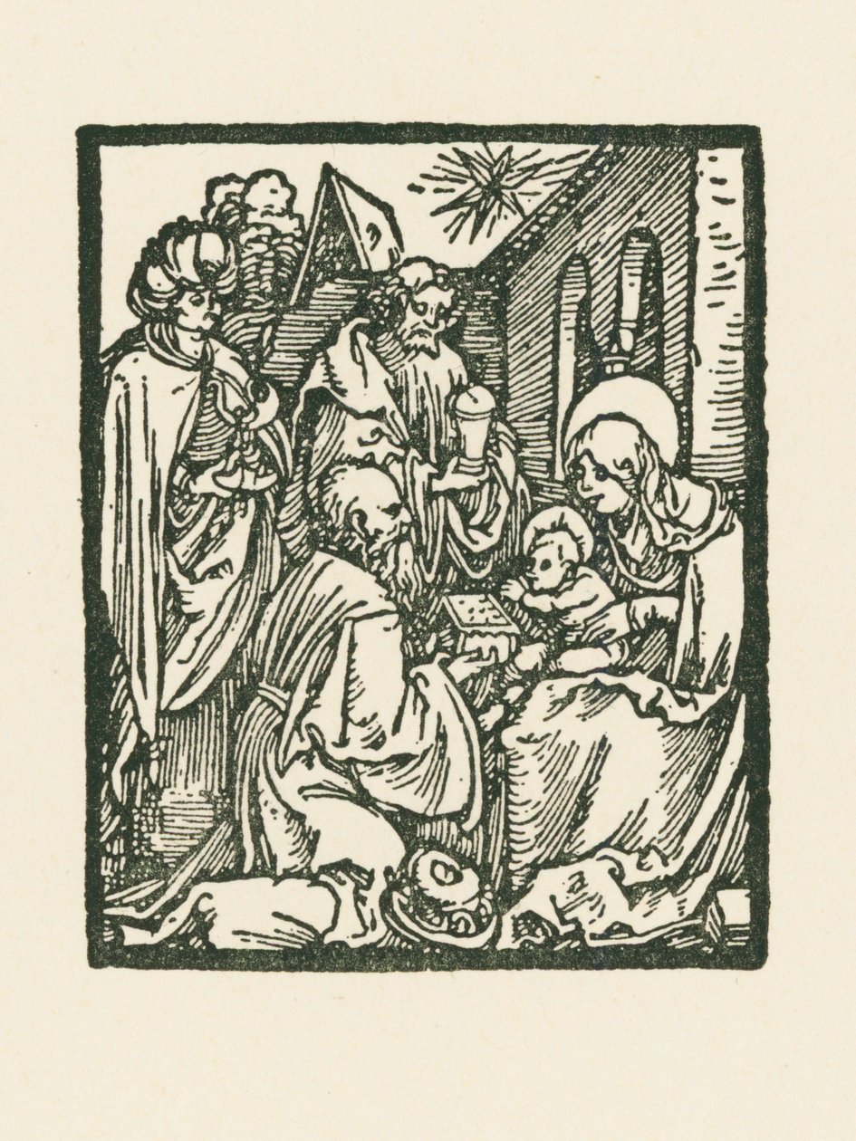 Tilbedelsen af de hellige tre konger af Albrecht Dürer or Duerer