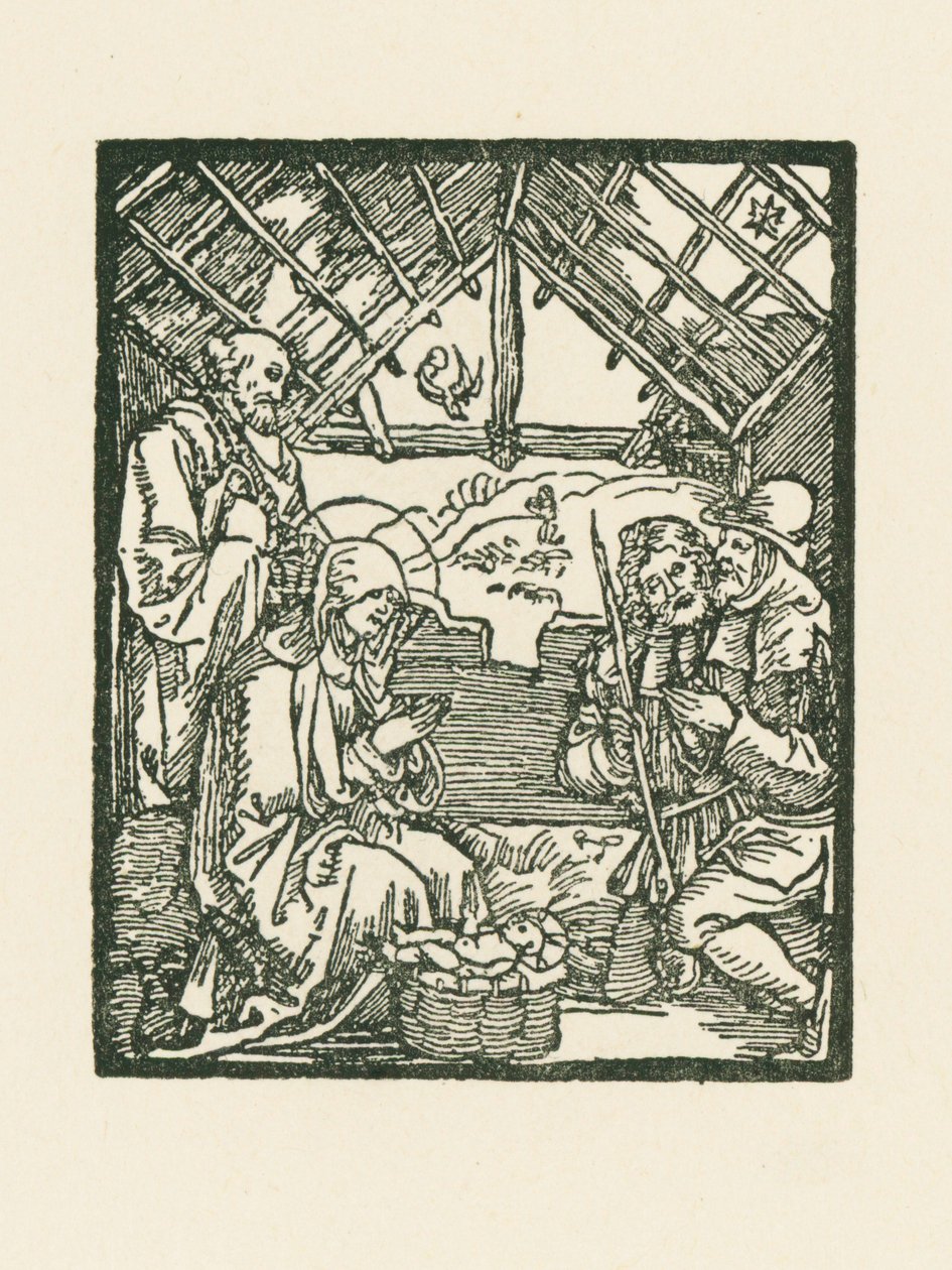 Hyrdernes tilbedelse af Albrecht Dürer or Duerer