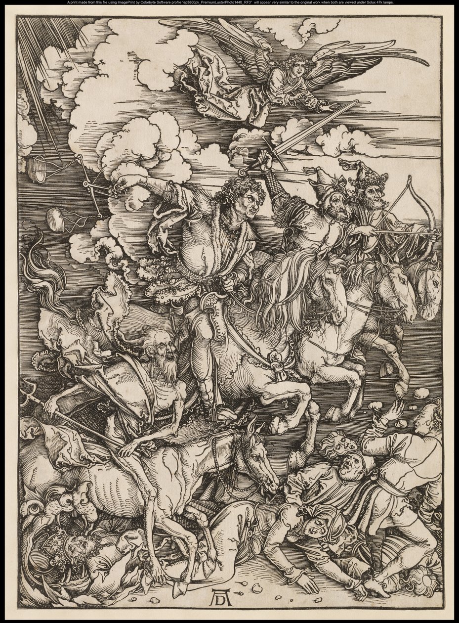 Apokalypsen: De fire ryttere af Albrecht Dürer or Duerer