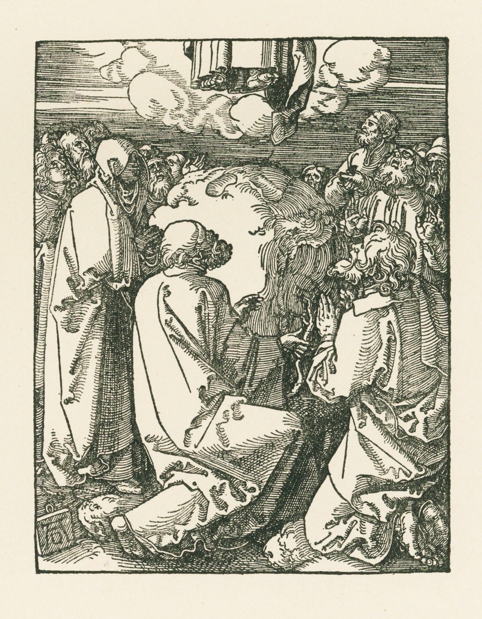 Himmelfarten, ca. 1510 (træsnit) af Albrecht Dürer or Duerer