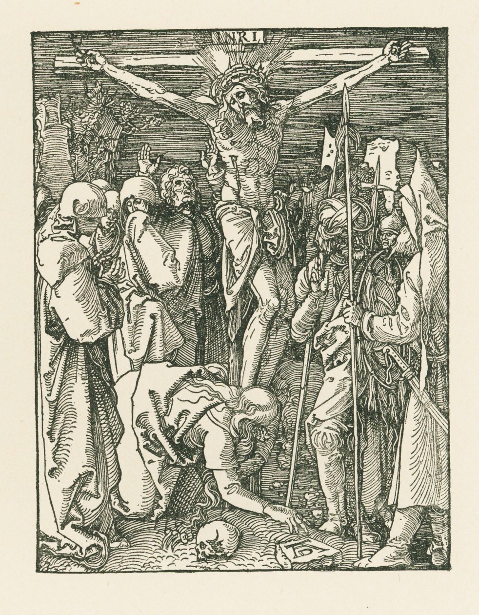 Korsfæstelsen, ca. 1509 (træsnit) af Albrecht Dürer or Duerer