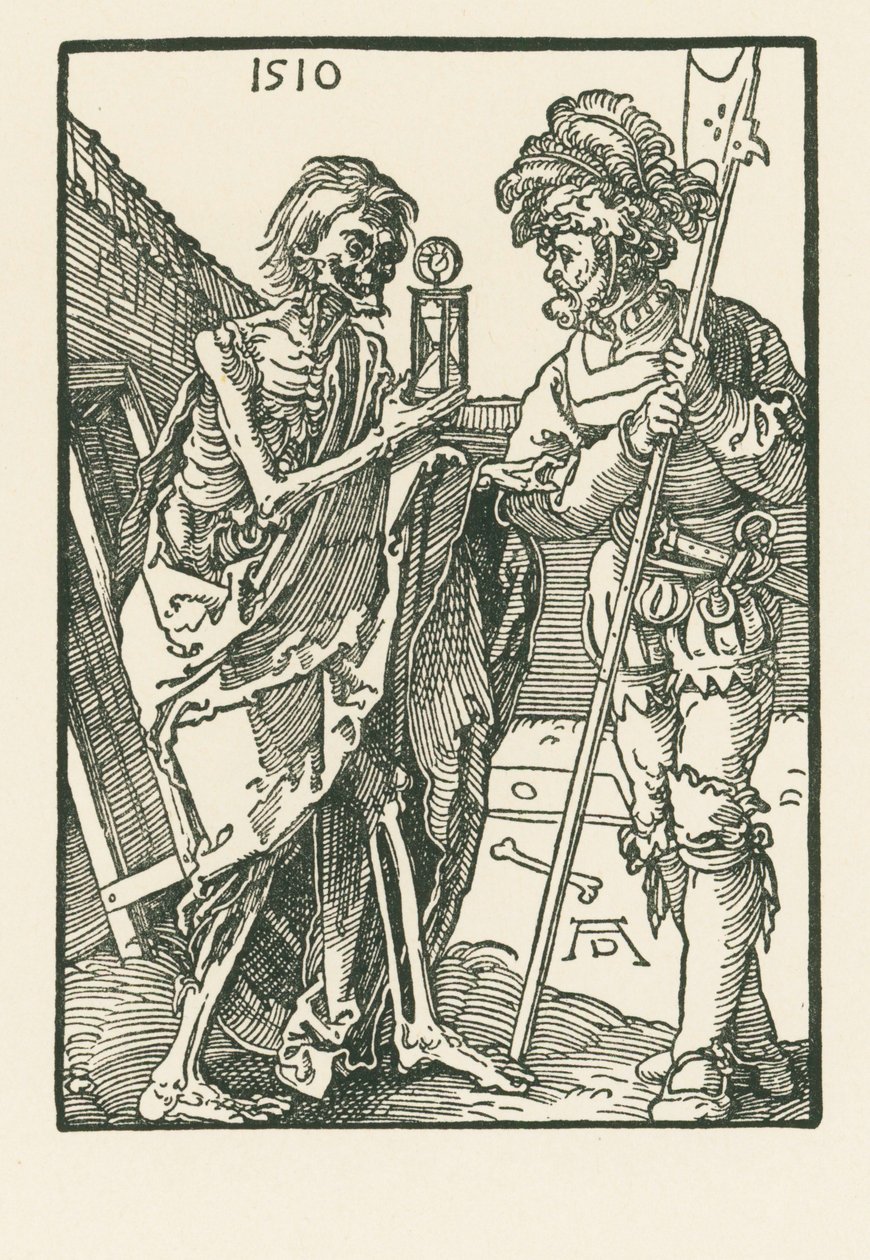 Døden og Landsknecht af Albrecht Dürer or Duerer