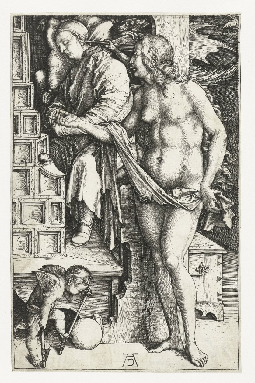 Drømmen om lægen af Albrecht Dürer or Duerer