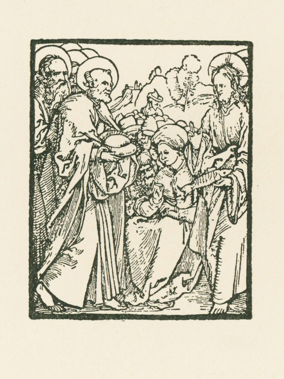 Bespisningen af de fem tusinde af Albrecht Dürer or Duerer