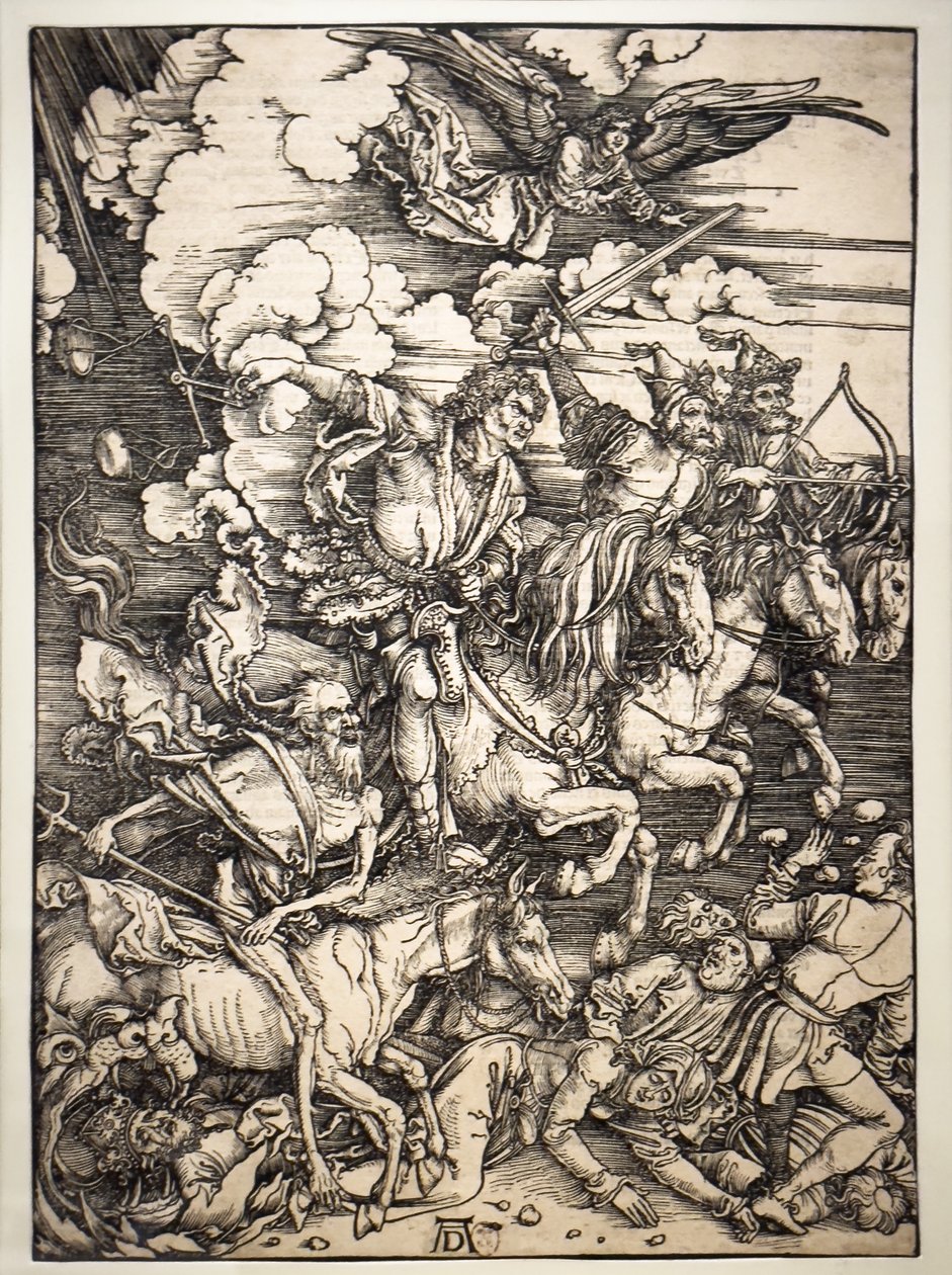 Apokalypsens fire ryttere af Albrecht Dürer or Duerer