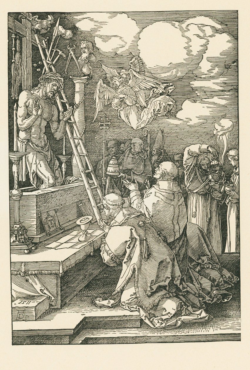 Messen for Sankt Gregorius af Albrecht Dürer or Duerer