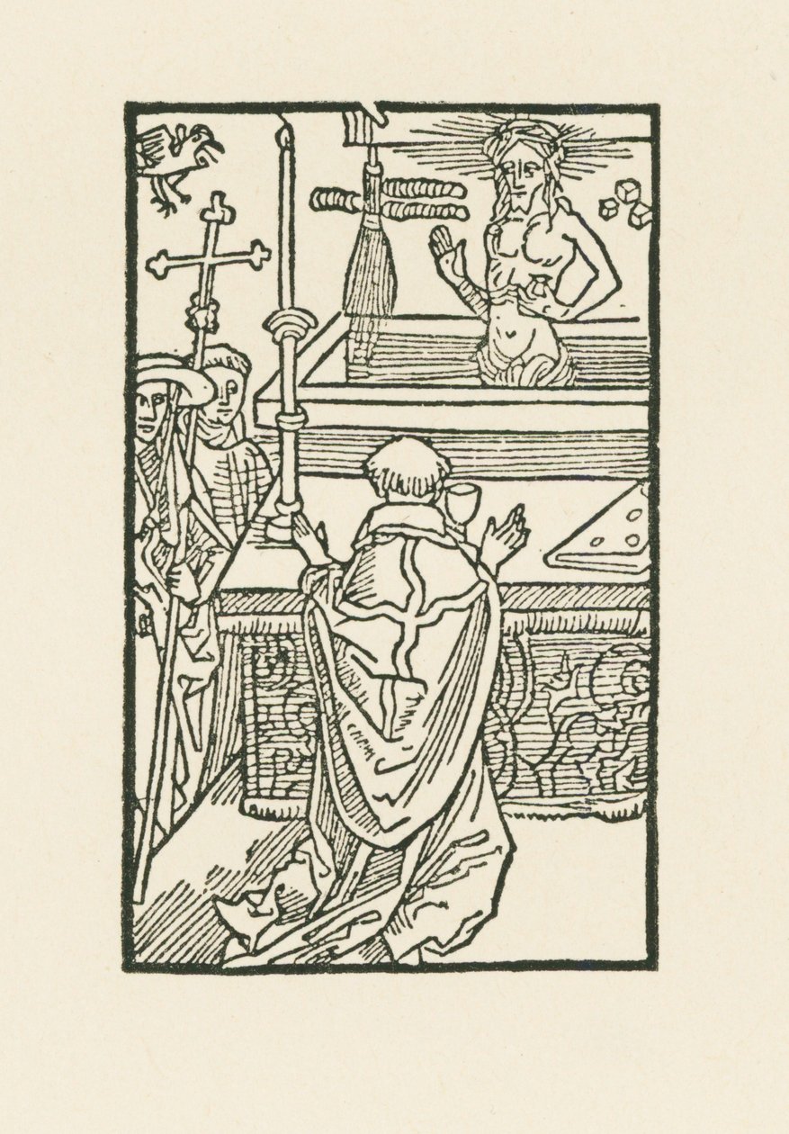 Messen for Sankt Gregorius af Albrecht Dürer or Duerer