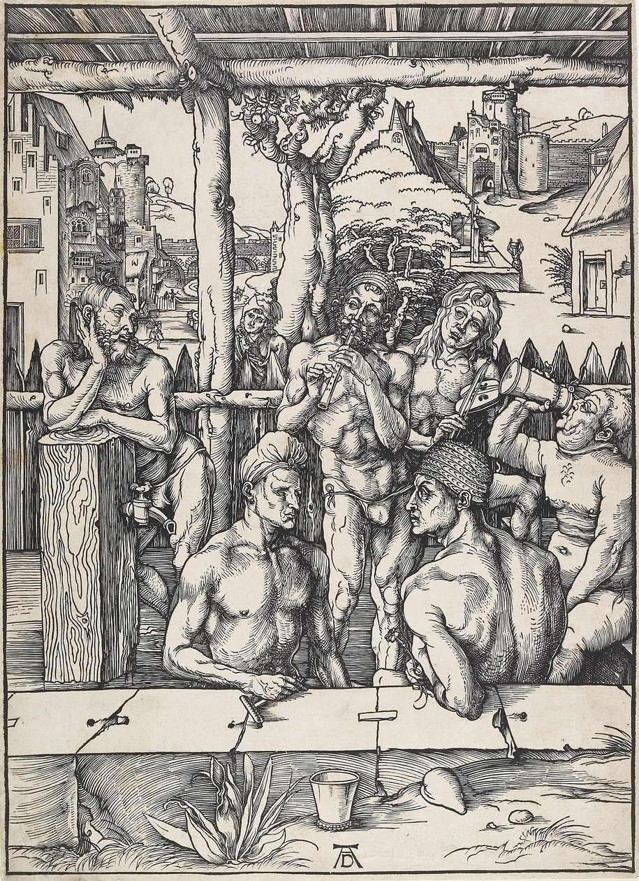 Mænds bad, ca. 1496-1497 af Albrecht Dürer