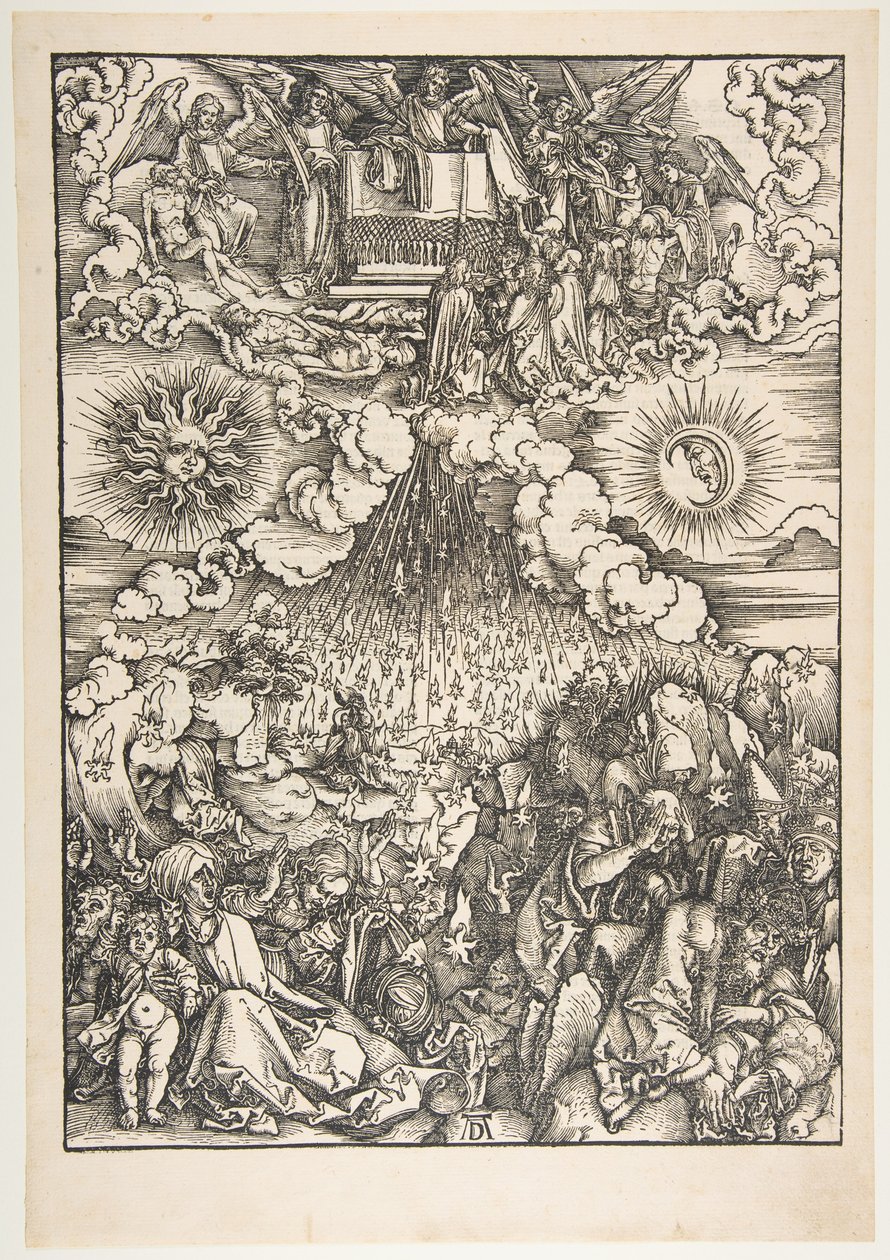 Åbningen af det femte og sjette segl, fra Apokalypsen af Albrecht Dürer