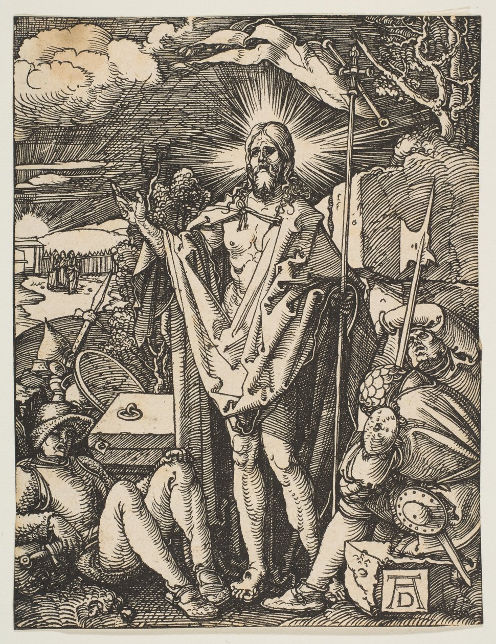 Opstandelsen, fra den lille lidenskab, ca. 1510 af Albrecht Dürer