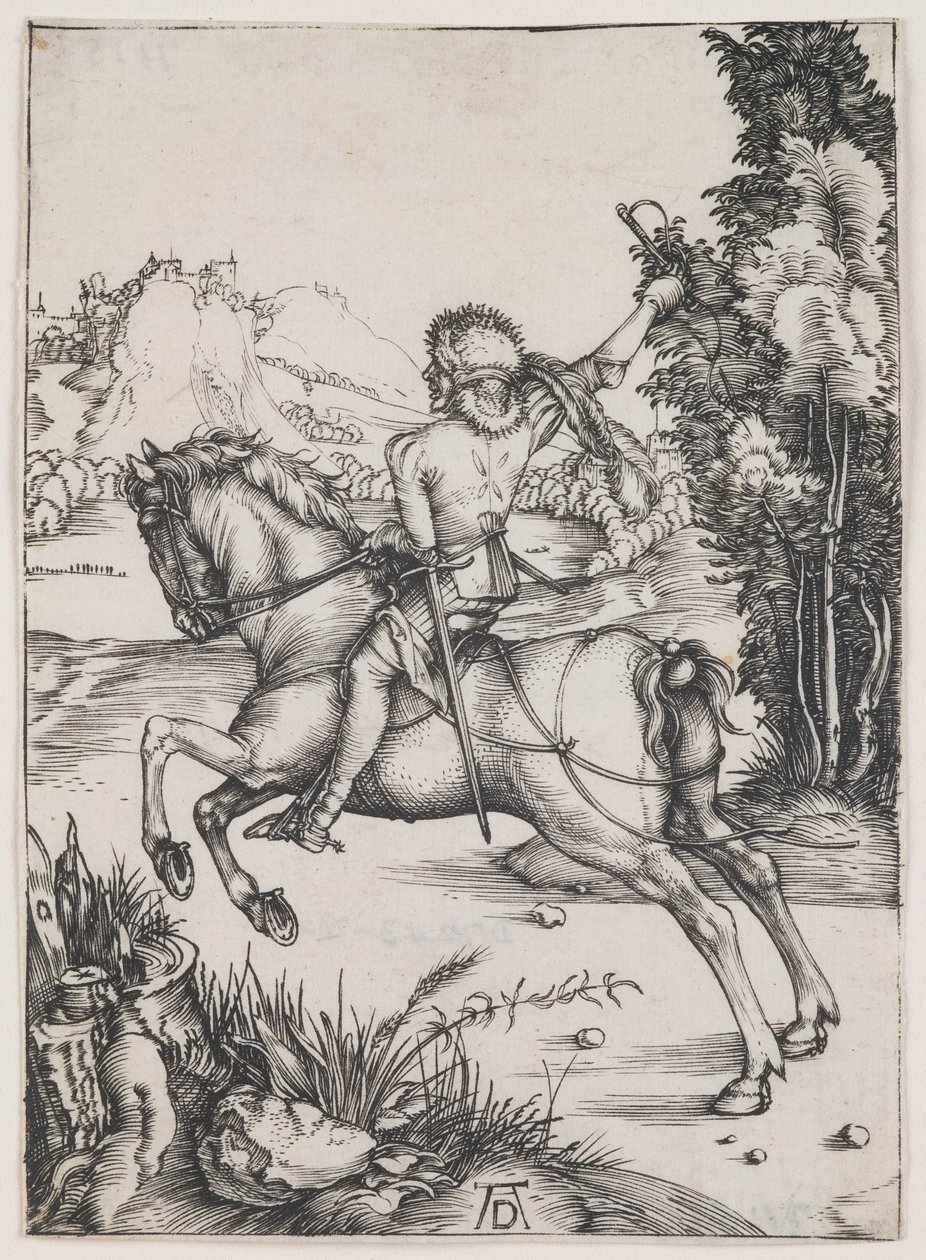 Den lille kurér, ca. 1496 (kobberstik) af Albrecht Dürer or Duerer