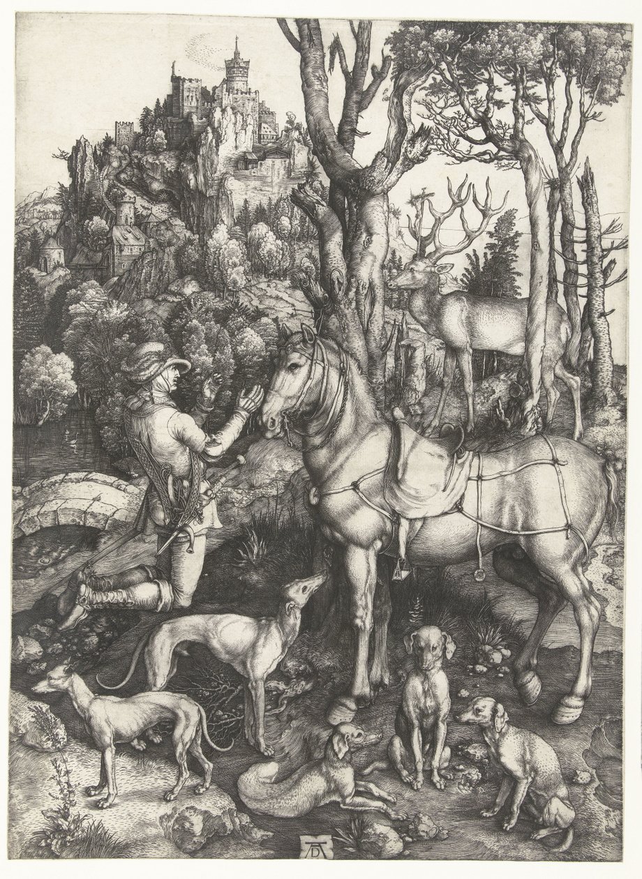 Synet om St Eustace af Albrecht Dürer or Duerer