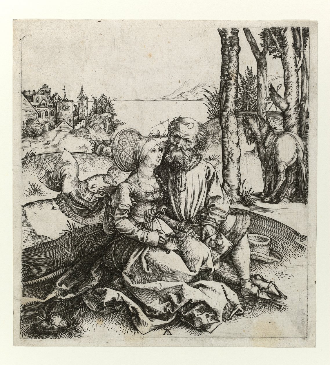 Det usammenhængende ægtepar, ca. 1495 af Albrecht Dürer