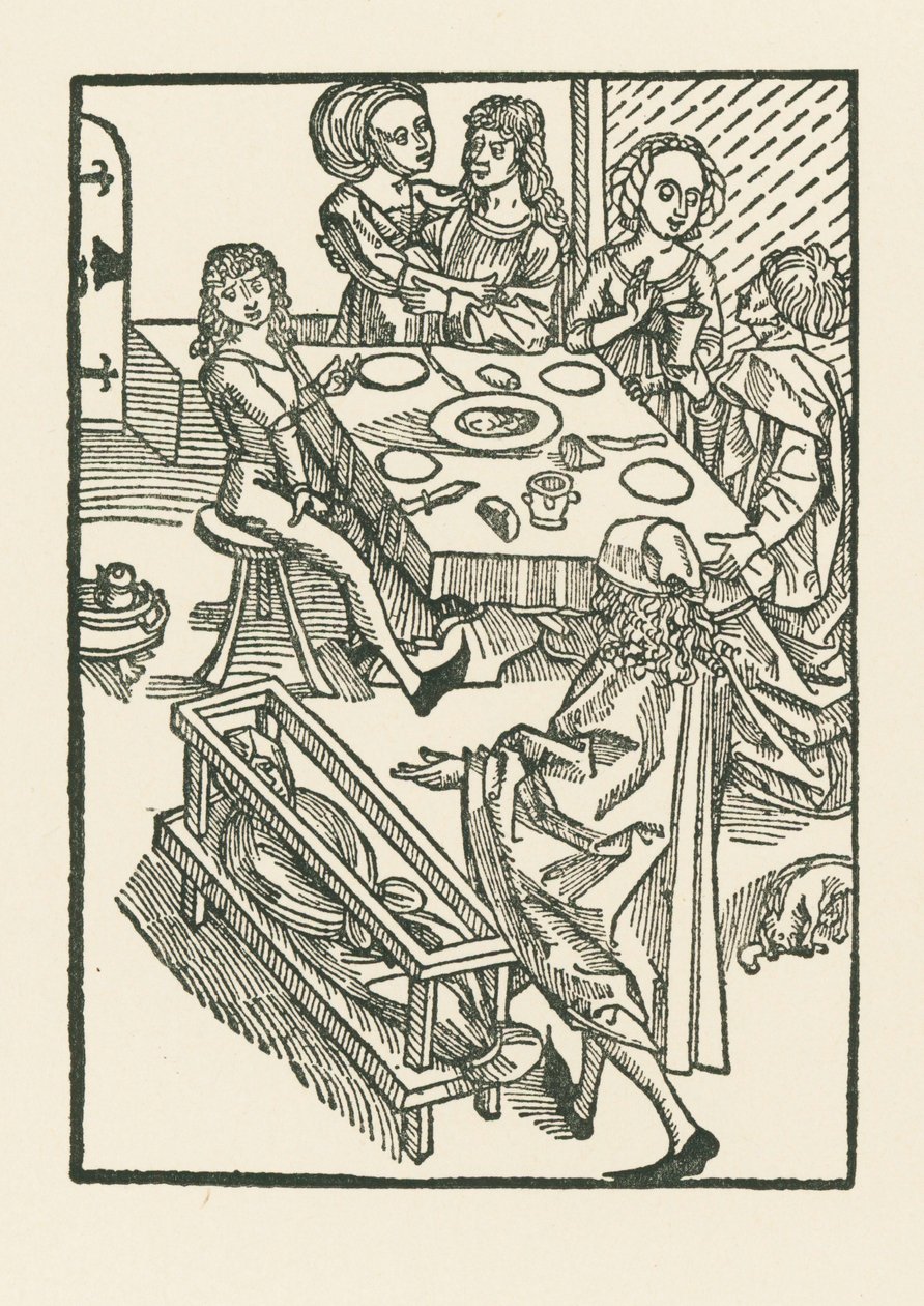 Verdens glæder og advarslen om døden af Albrecht Dürer or Duerer