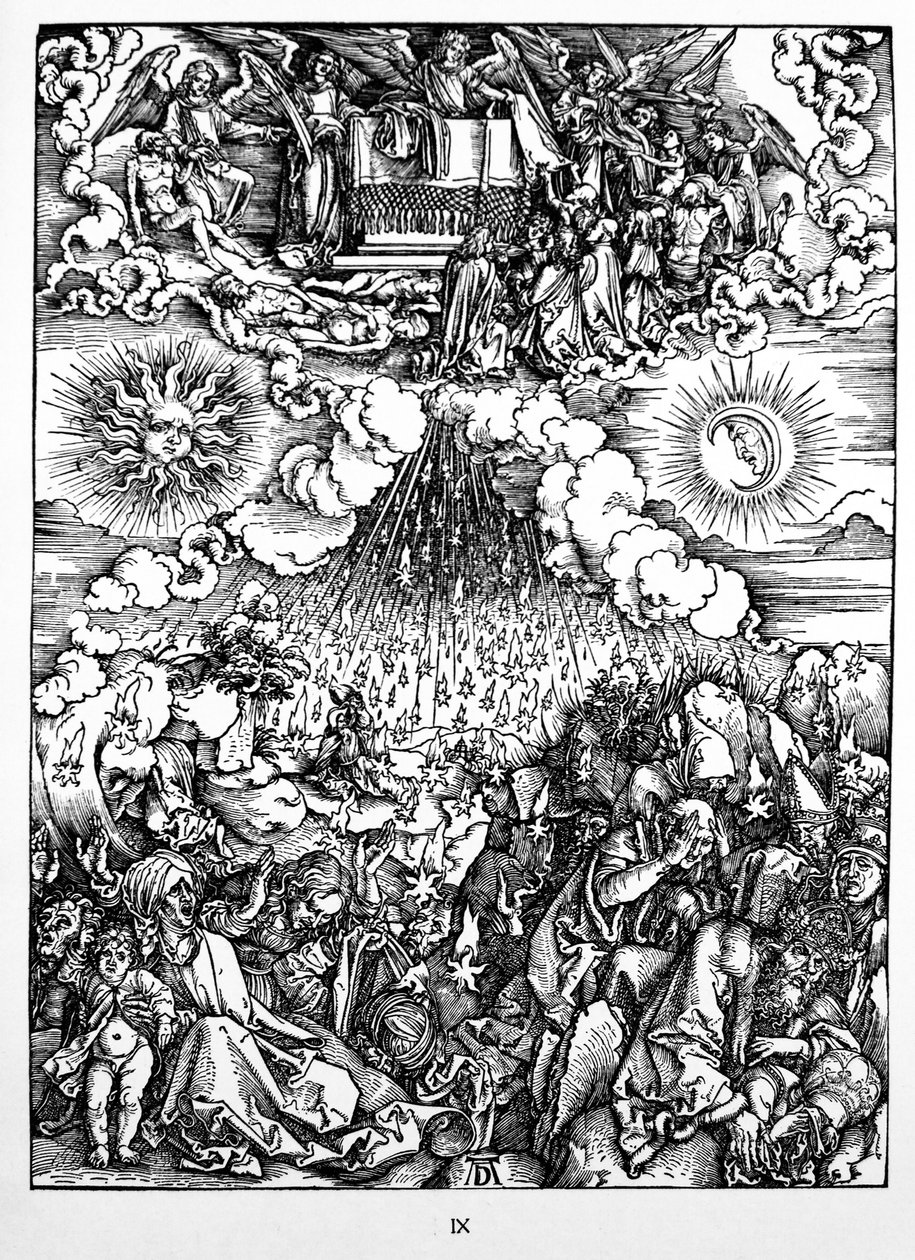Åbningen af det femte og sjette segl af Albrecht Dürer or Duerer