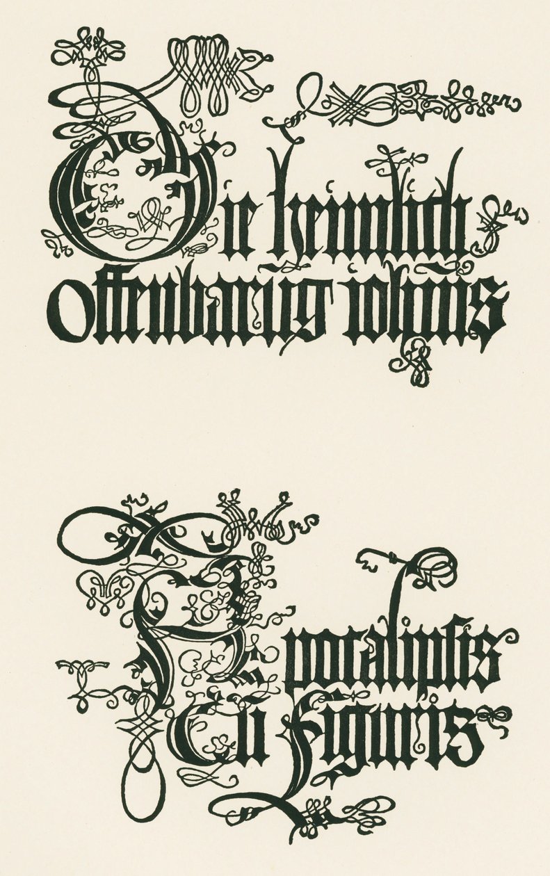Titel på den tyske udgave fra 1498: Johannes