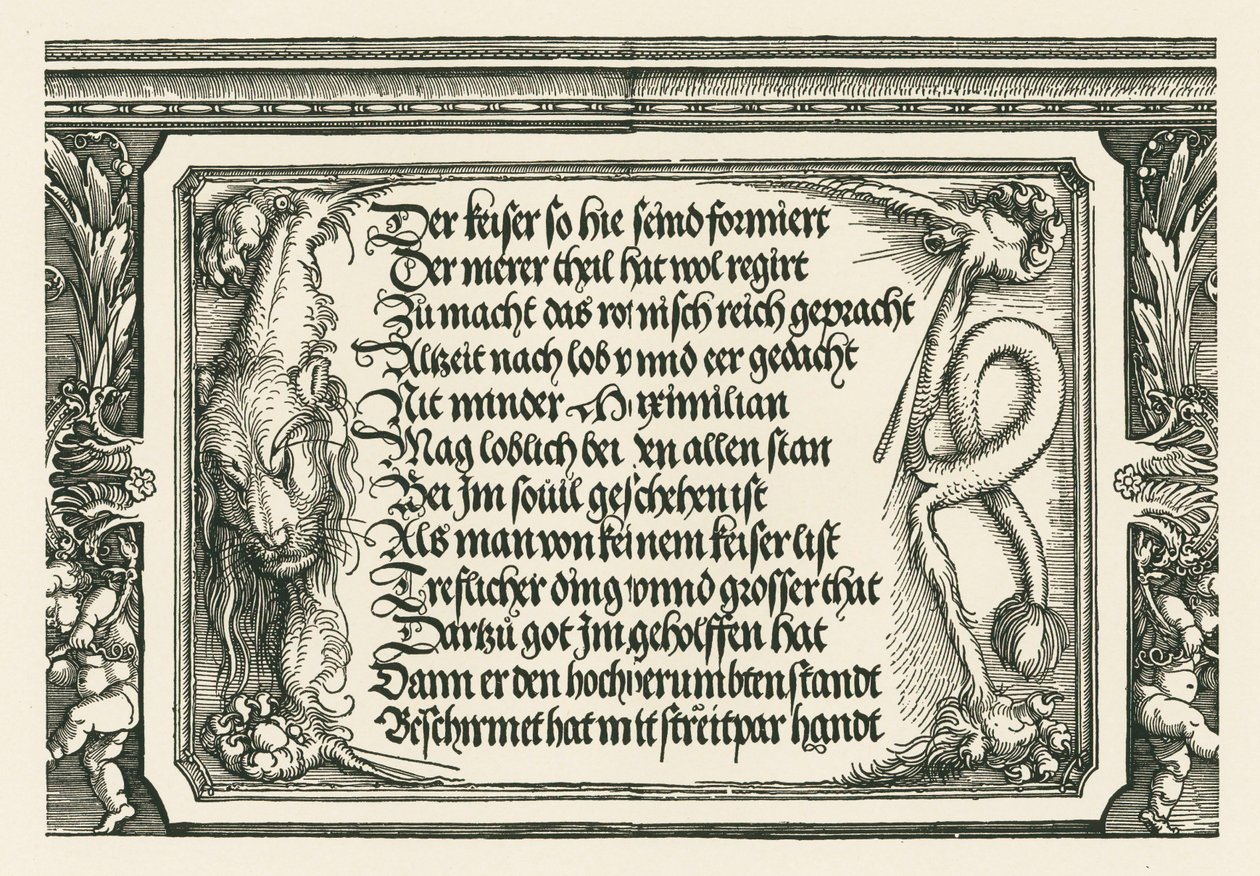 Triumfbue for kejser Maximilian I af Albrecht Dürer or Duerer