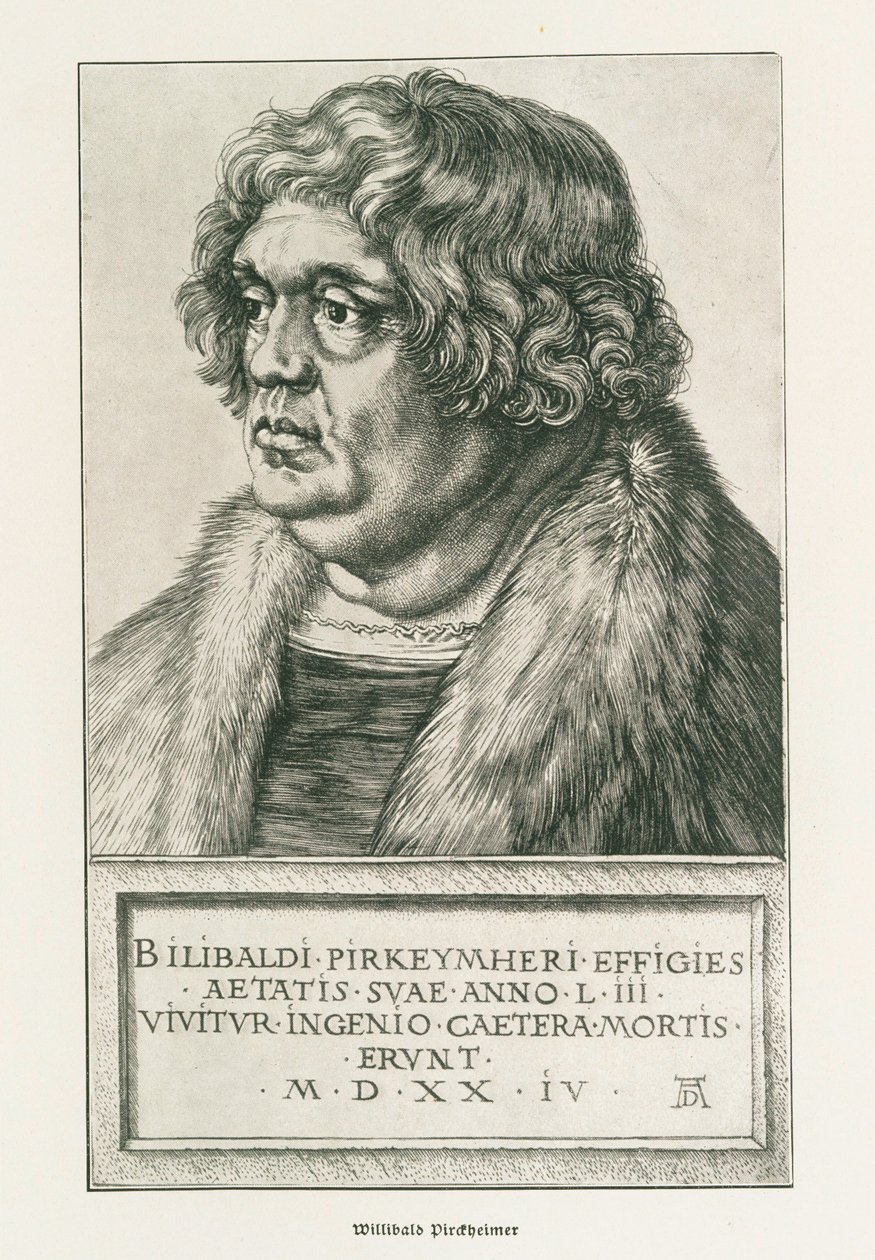 Willibald Pirckheimer af Albrecht Dürer or Duerer