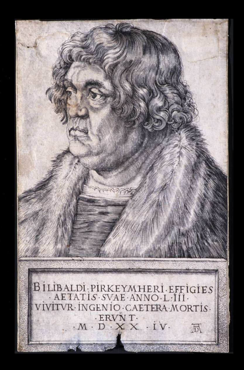 Willibald Pirkheimer af Albrecht Dürer or Duerer
