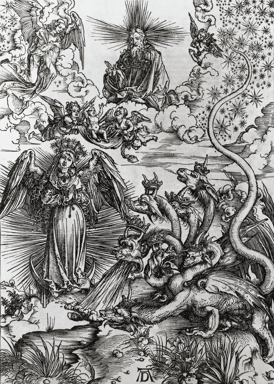 Apokalypsens kvinde og syvhovedet drage, Apokalypsen af Albrecht Dürer