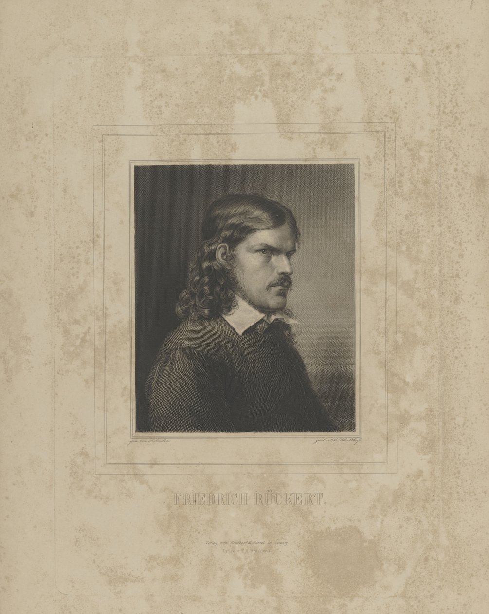 Portræt af Friedrich Rückert 1788-1866, 1840