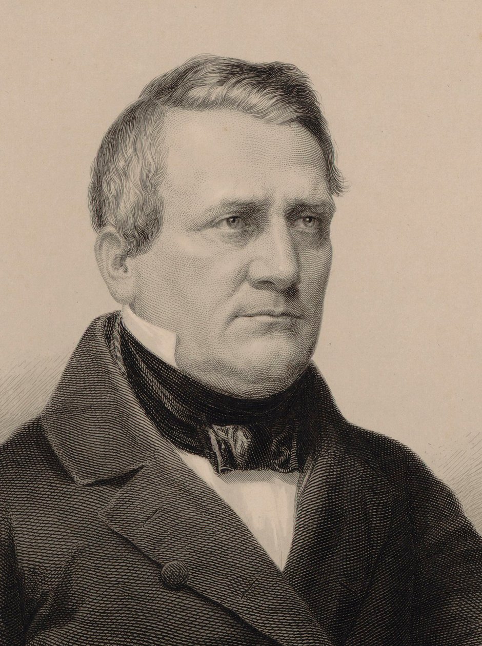 Portræt af komponisten Franz Lachner 1803-1890, 1850. af Albrecht Fürchtegott Schultheiss