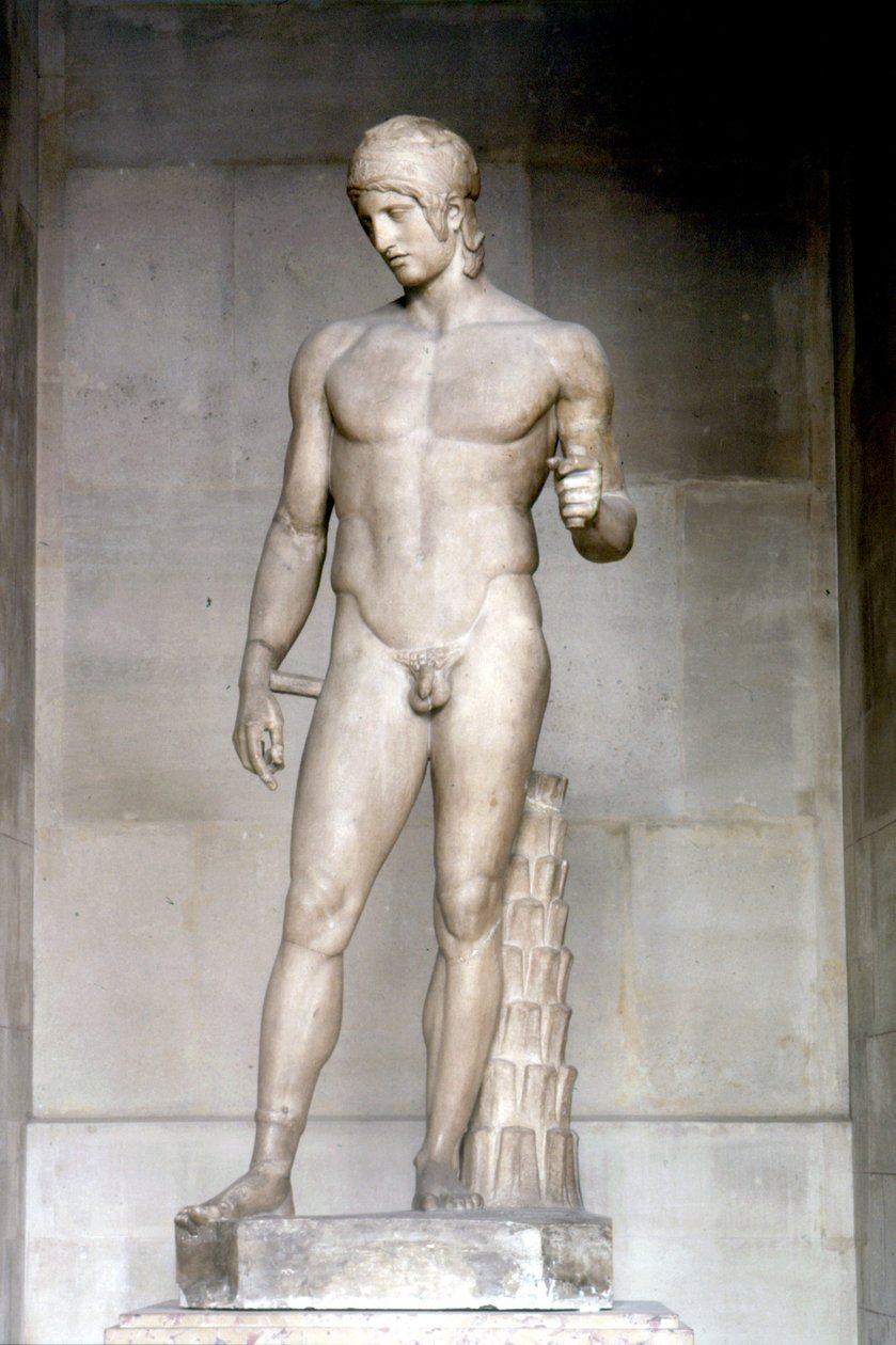 Ares kaldes Ares Borghese. Statue af Alcamene, 5. århundrede f.Kr. Musée du Louvre af Alcamenes (attr. to)