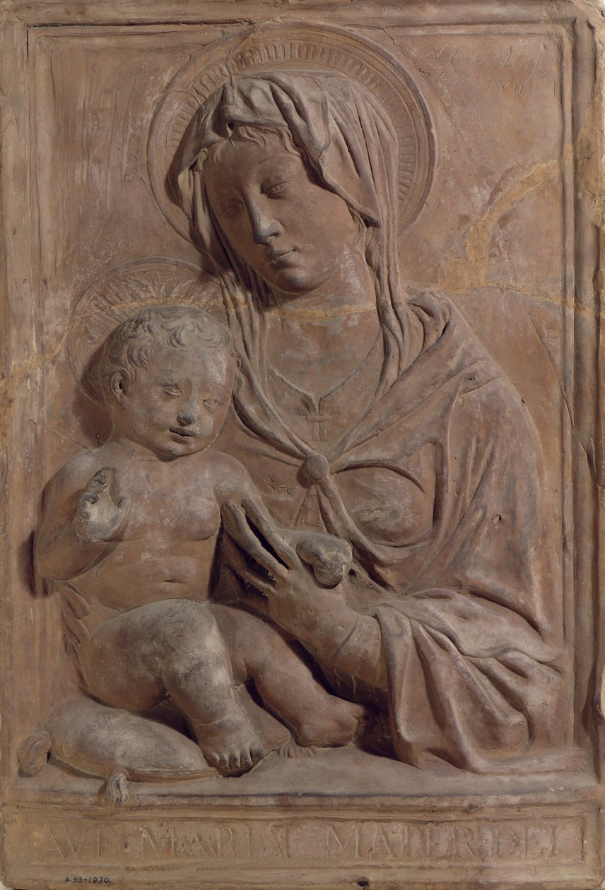 Madonna og barn, 1929 (terracotta) af Alceo Dossena