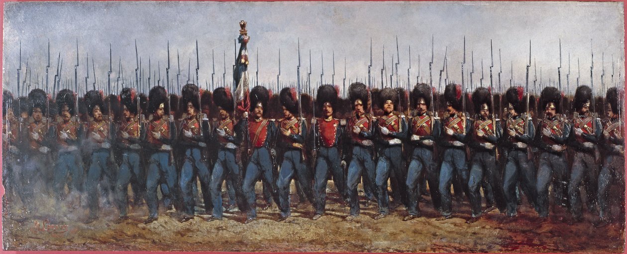 Parade af Seine-gendarmeriet af Alcide Joseph Lorentz