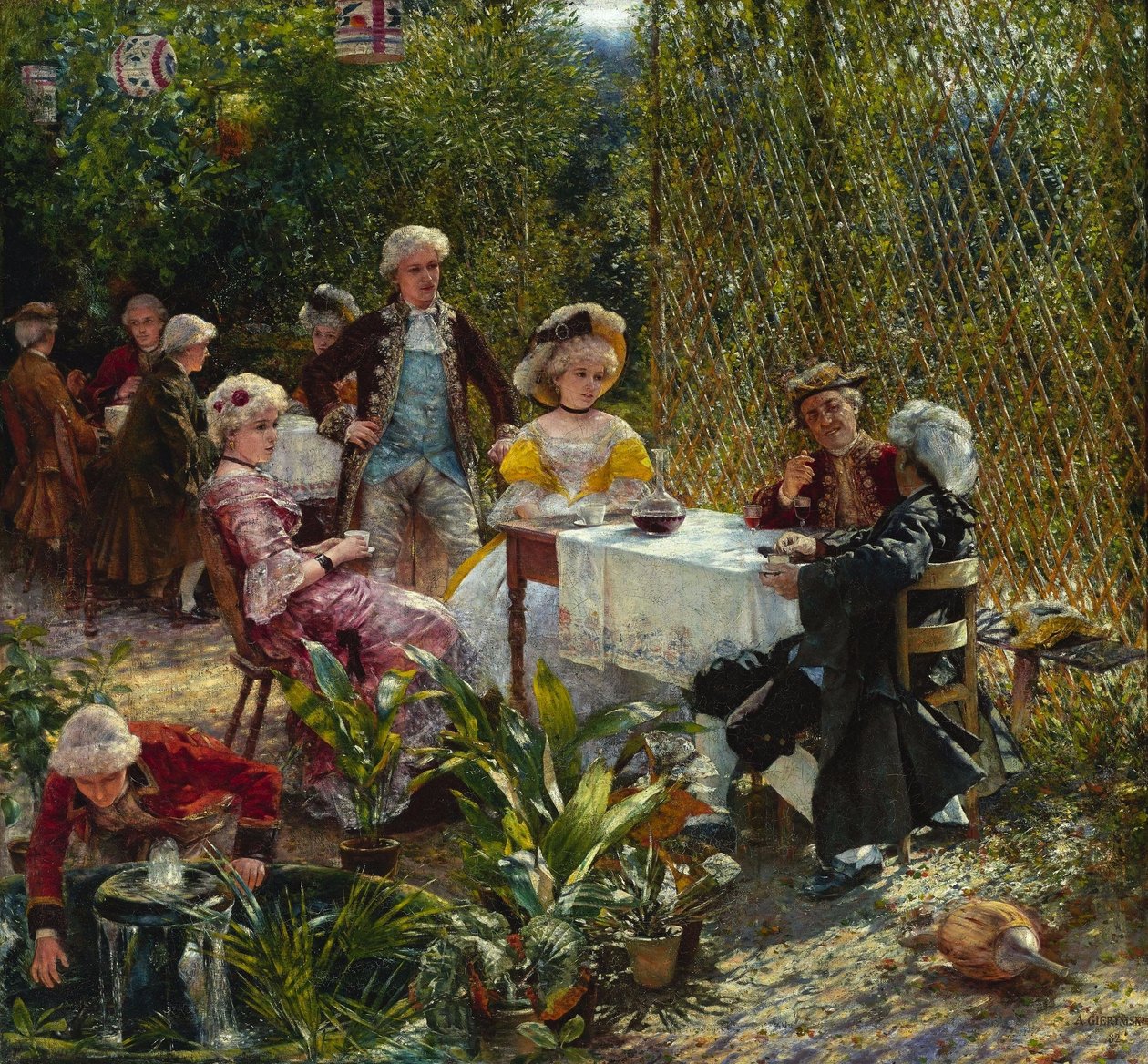 I løvhaven af Aleksander Gierymski