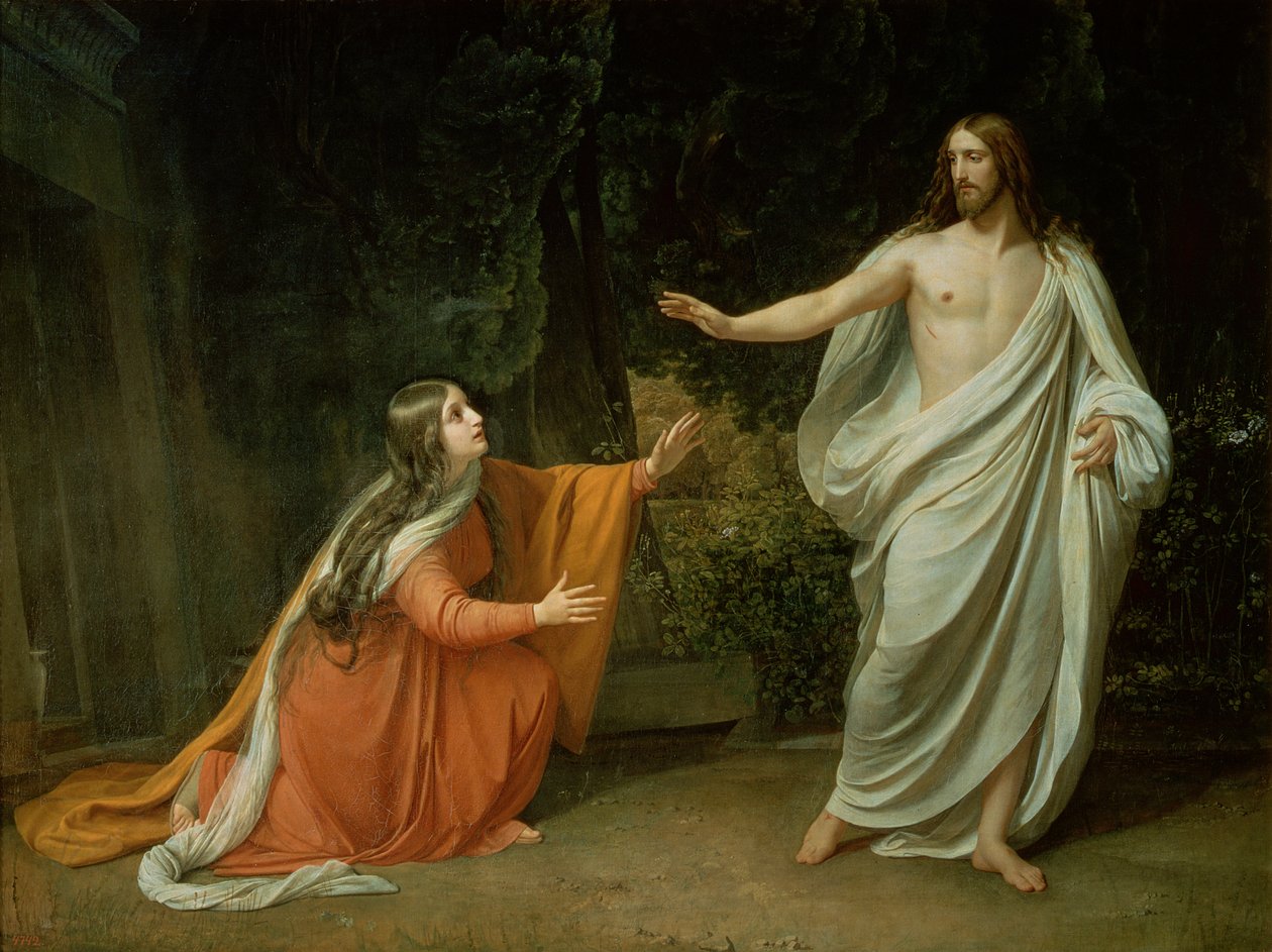 Kristi tilsynekomst for Maria Magdalena, 1835 af Aleksandr Andreevich Ivanov