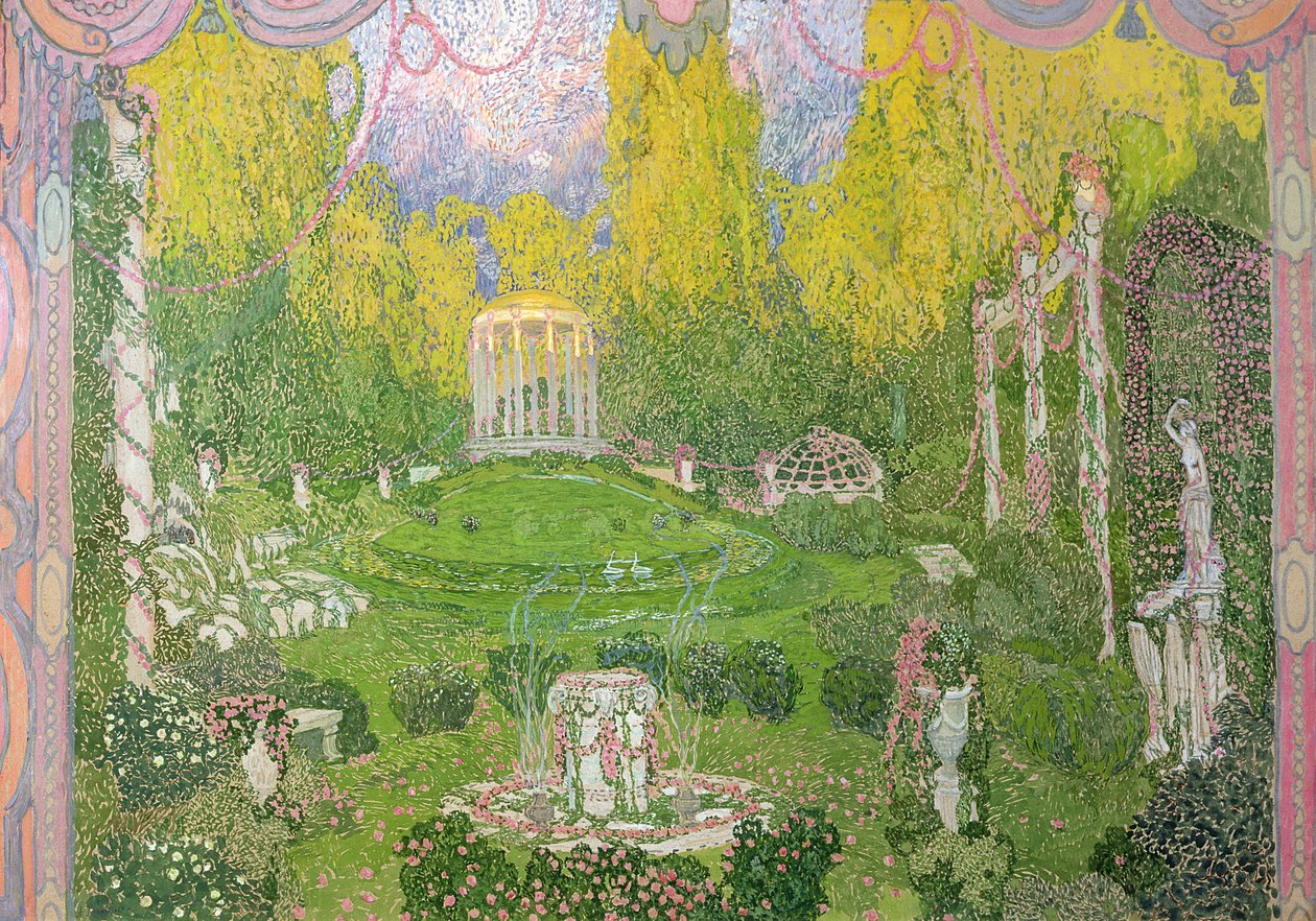 Scenografi til operaen "Orpheo ed Euridice" af Christoph Gluck (1714-87) 1911 af Aleksandr Jakovlevic Golovin